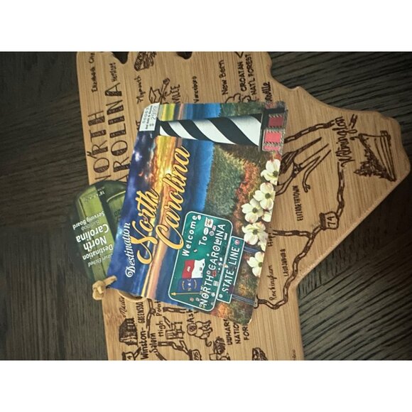 Destination North Carolina Bamboo Cutting & Serving Board - Picture 2 of 9